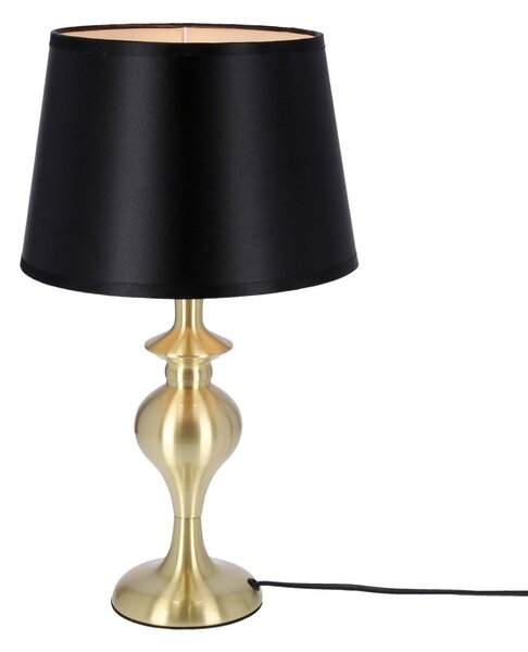 Moderní stolní lampa PRIMA - 1xE27, 60W, zlatá / černá