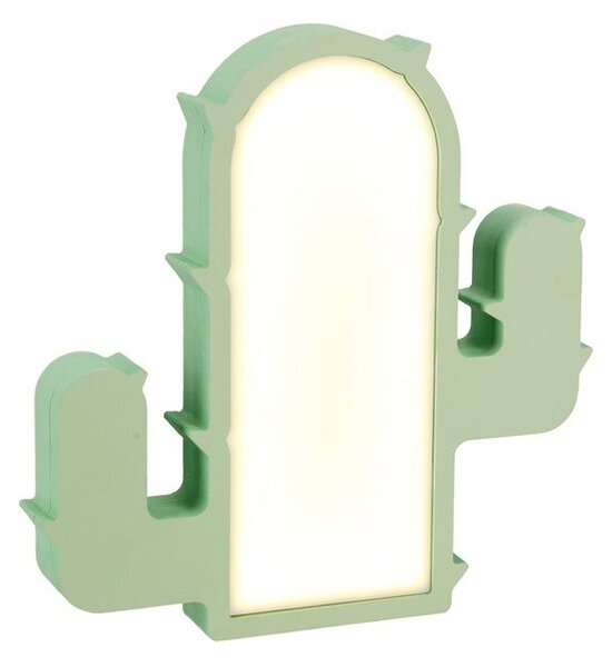 LED nástěnné svítidlo do dětského pokoje CACTUS - 10W, 3000K (teplá bílá), zelené