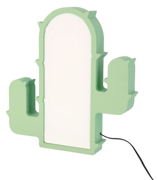 LED nástěnné svítidlo do dětského pokoje CACTUS - 10W, 3000K (teplá bílá), zelené