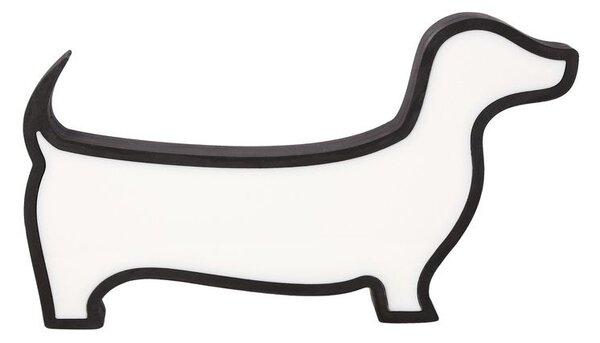 Nástěnné svítidlo do dětského pokoje DOG - 12W, 3000K (teplá bílá), černé