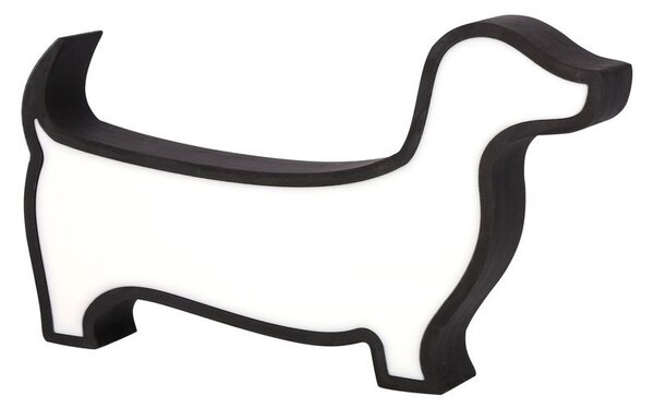 Nástěnné svítidlo do dětského pokoje DOG - 12W, 3000K (teplá bílá), černé