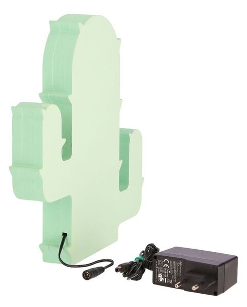 LED nástěnné svítidlo do dětského pokoje CACTUS - 10W, 3000K (teplá bílá), zelené