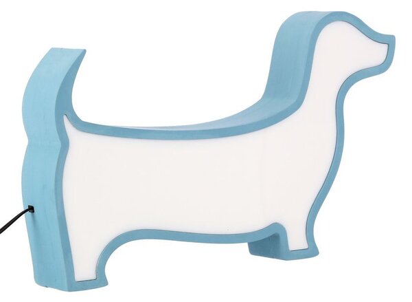 Nástěnné svítidlo do dětského pokoje DOG - 12W, 3000K (teplá bílá), modré