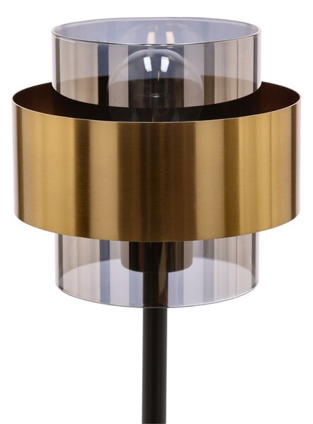 Moderní stolní lampa SPIEGA - 1xE27, 60W, černá / mosazná