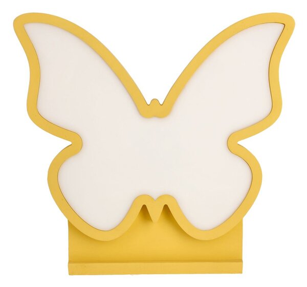 Stolní dětská LED lampička BUTTERFLY - 14W, 3000K (teplá bílá), žlutá