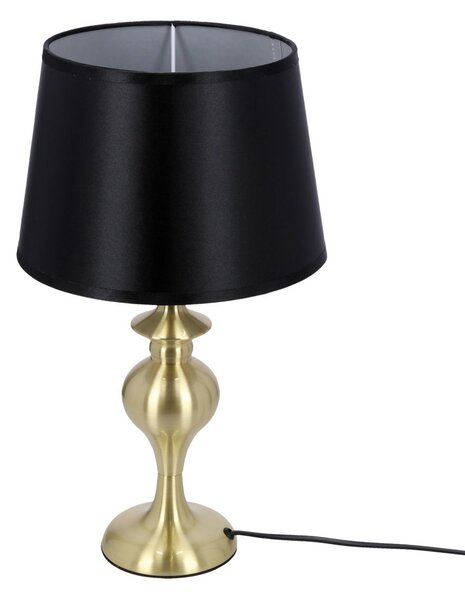 Moderní stolní lampa PRIMA - 1xE27, 60W, zlatá / černá