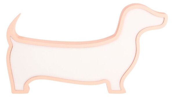 Nástěnné svítidlo do dětského pokoje DOG - 12W, 3000K (teplá bílá), růžové