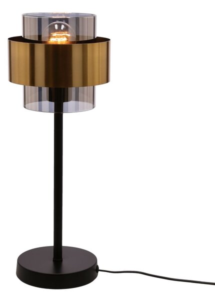 Moderní stolní lampa SPIEGA - 1xE27, 60W, černá / mosazná