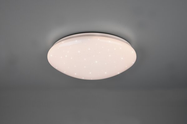 Stropní LED svítidlo LUKIDA bílá, třpytivý efekt