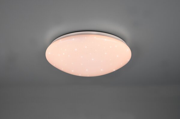 Stropní LED svítidlo LUKIDA bílá, třpytivý efekt