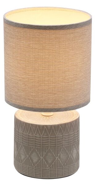 Moderní stolní lampa DINA - 1xE14, 40W, šedá