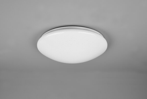 Stropní LED svítidlo LUKIDA bílá, třpytivý efekt