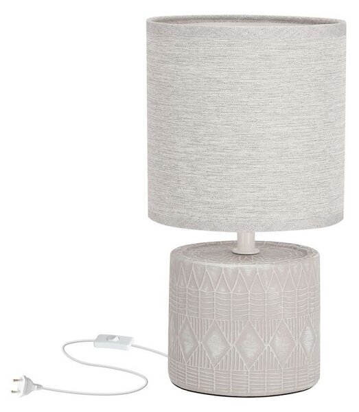 Moderní stolní lampa DINA - 1xE14, 40W, šedá