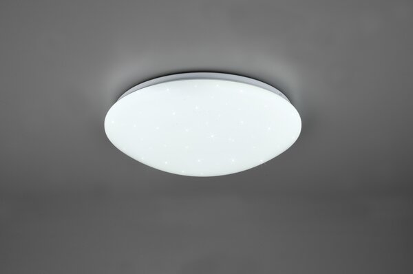 Stropní LED svítidlo LUKIDA bílá, třpytivý efekt