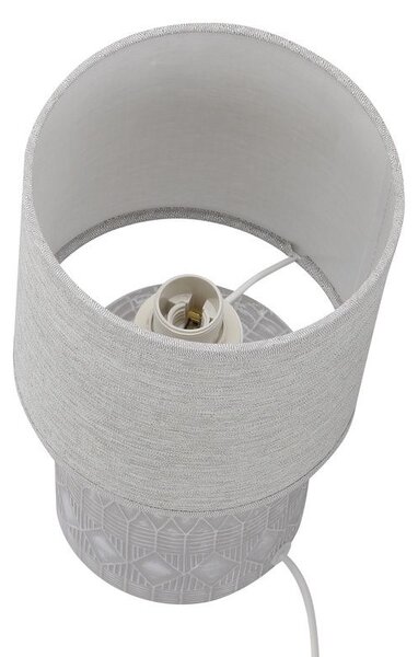 Moderní stolní lampa DINA - 1xE14, 40W, šedá