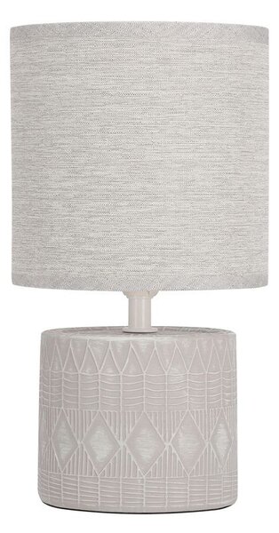 Moderní stolní lampa DINA - 1xE14, 40W, šedá