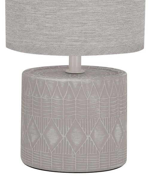 Moderní stolní lampa DINA - 1xE14, 40W, šedá