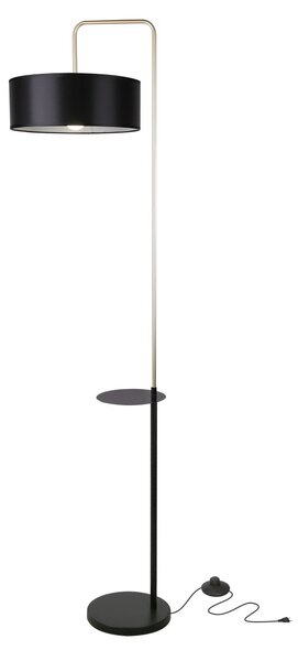 Stojací moderní lampa IMPACT - 1xE27, 40W, černá / zlatá