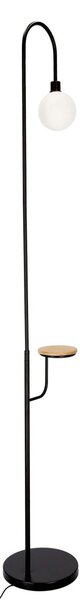 Stojací skandinávská lampa VANITY - 1xG9, 40W, černá / bílá