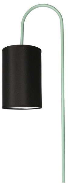 Stojací designová lampa RAVELLO - 1xE14, 40W, černá / zelená