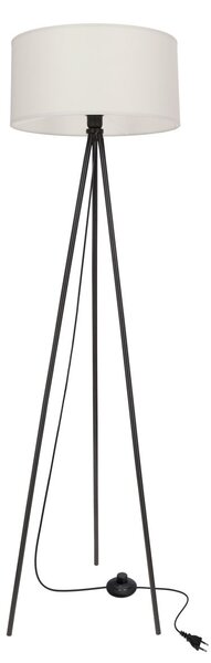Stojací lampa trojnožka SHANTI - 1xE27, 40W, černá / šedá