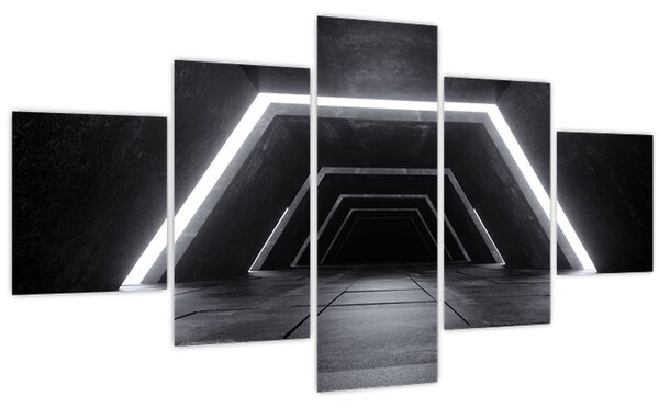 Obraz - Futuristický tunel (125x70 cm)