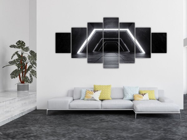 Obraz - Futuristický tunel (210x100 cm)