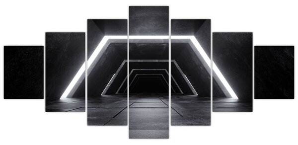 Obraz - Futuristický tunel (210x100 cm)