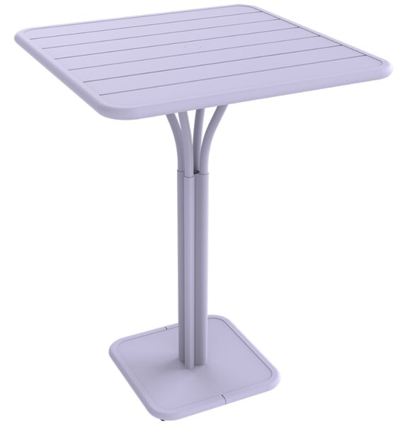 Fialový kovový barový stůl Fermob Luxembourg Pedestal 80 x 80 cm