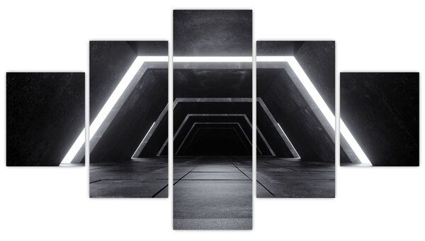 Obraz - Futuristický tunel (125x70 cm)