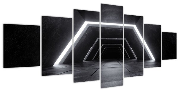 Obraz - Futuristický tunel (210x100 cm)