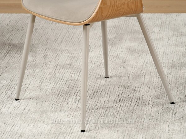 Designová jídelní židle NENET - dub / béžová