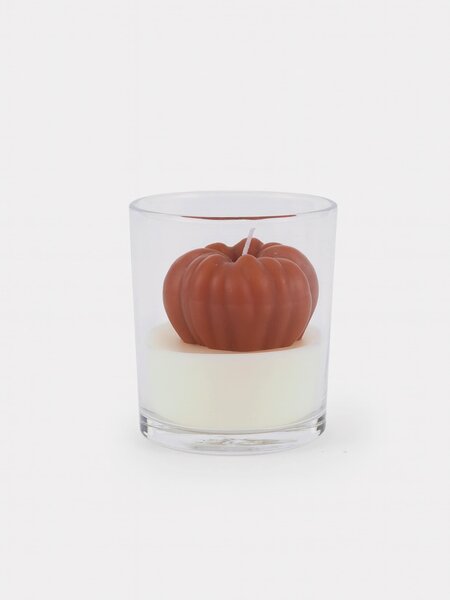 Sinsay - Vonná svíčka ve skle Pumpkin Cream Brule - oranžová