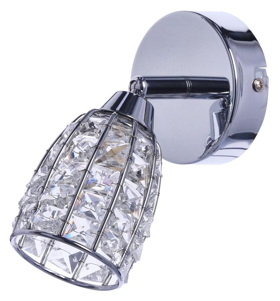 Moderní nástěnné bodové svítidlo SHIBA - 1xG9, 15W, chromované / čiré