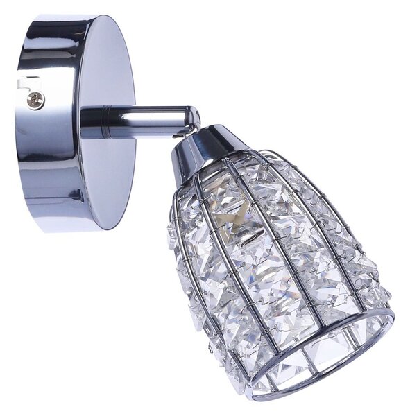 Moderní nástěnné bodové svítidlo SHIBA - 1xG9, 15W, chromované / čiré
