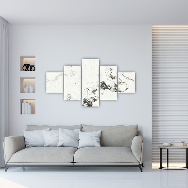 Obraz - Bílý mramor (125x70 cm)