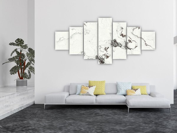 Obraz - Bílý mramor (210x100 cm)