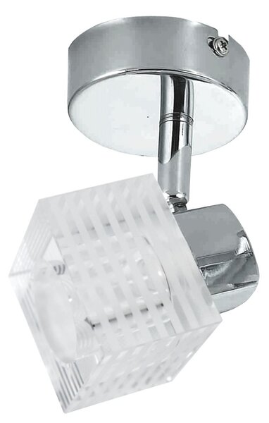 Nástěnné bodové moderní svítidlo MALACHIT - 1xG9, 40W, chromované / čiré