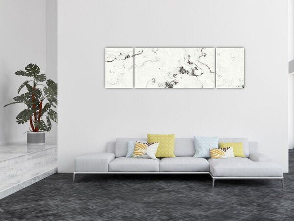Obraz - Bílý mramor (170x50 cm)