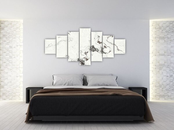 Obraz - Bílý mramor (210x100 cm)