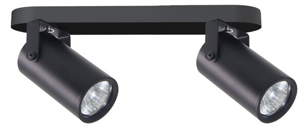 Nástěnné / stropní bodové svítidlo GARY - 2xGU10, 15W, černé