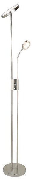 Rabalux 3239 LED stojací lampa Ophus 1x18,5W+4,5W | 2110lm | 3000K - stmívatelné, chrom