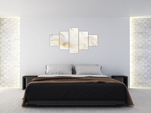 Obraz - Abstrakce s dekorem (125x70 cm)
