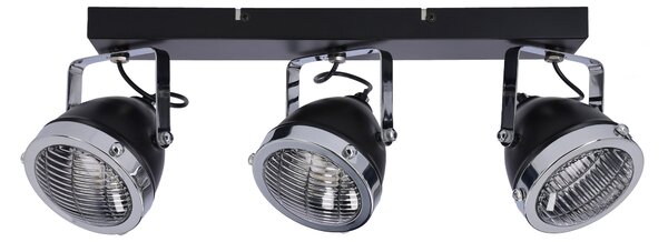Stropní bodové svítidlo CRAZY - 3xGU10, 15W, černé