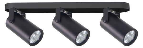 Stropní bodové svítidlo GARY - 3xGU10, 15W, černé