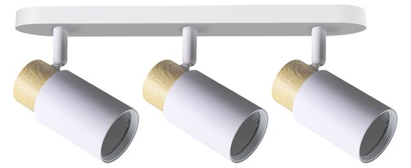 Bodové stropní svítidlo CLARO - 3xGU10, 15W, hnědé / bílé