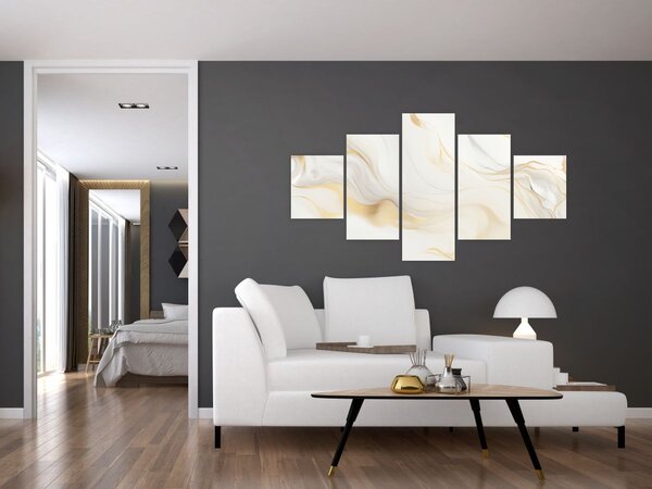 Obraz - Abstrakce s dekorem (125x70 cm)