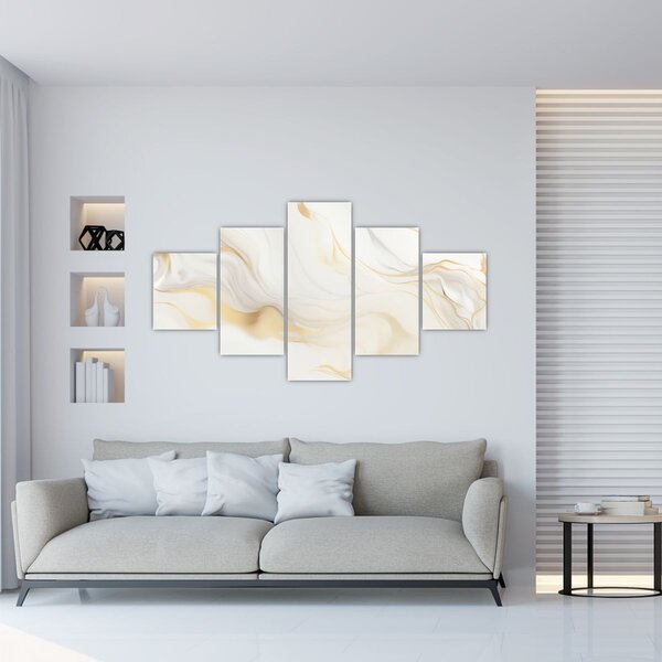 Obraz - Abstrakce s dekorem (125x70 cm)