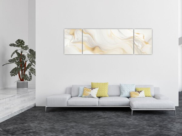 Obraz - Abstrakce s dekorem (170x50 cm)