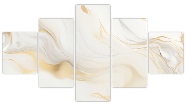 Obraz - Abstrakce s dekorem (125x70 cm)